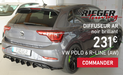 rieger tuning diffuseur arrière POLO 6 R-Line